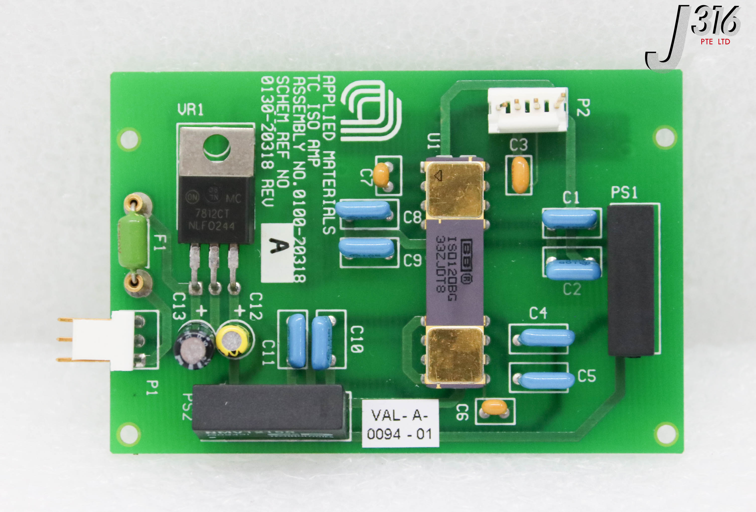 専用2 C3570 APPLIED MATERIALS PCB ASSY, TC ISOLATION AMPLIFIER 0100